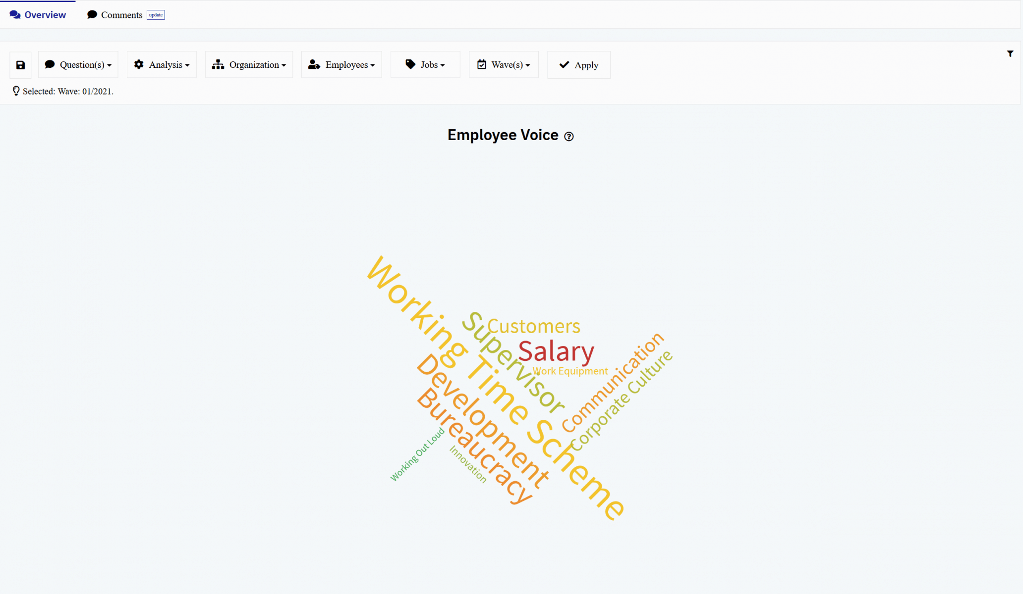 Employee Voice Topic Cloud