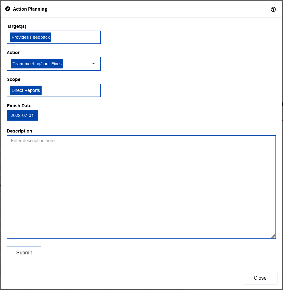 Folgeprozesse Eingabemaske Checkliste