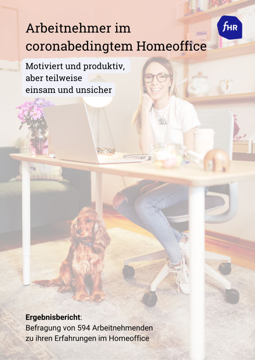 Arbeitserfahrung im Coronavirusbedingten Home Office Studie