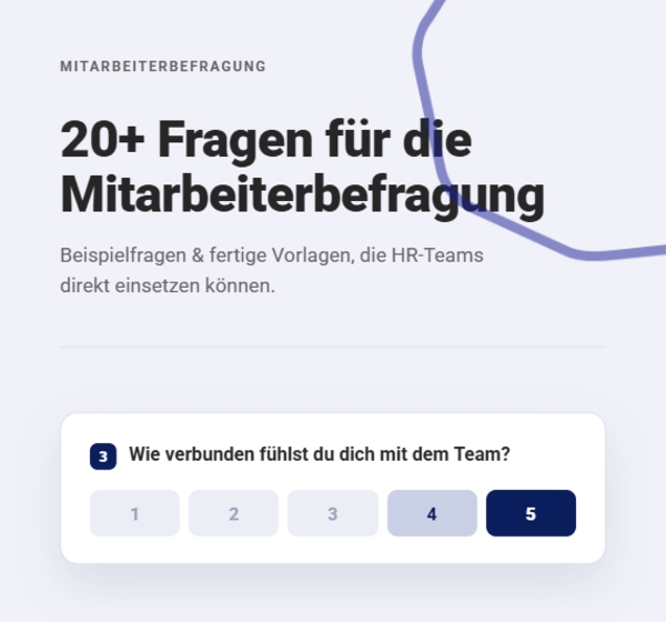 Mitarbeiterbefragung Fragen 1 mitarbeiterzufriedenheit